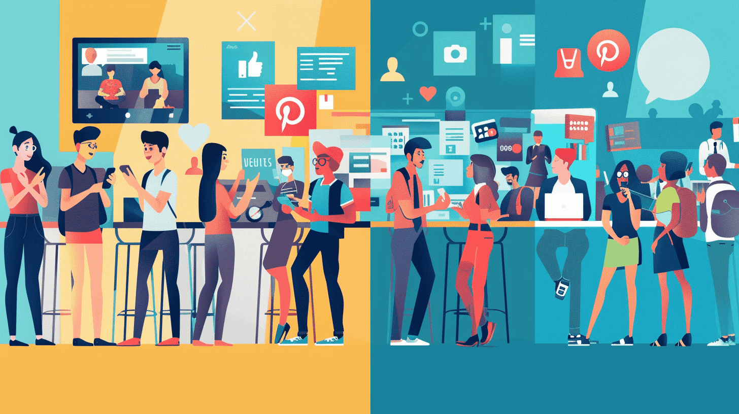 Online tegen offline communicatiemiddelen