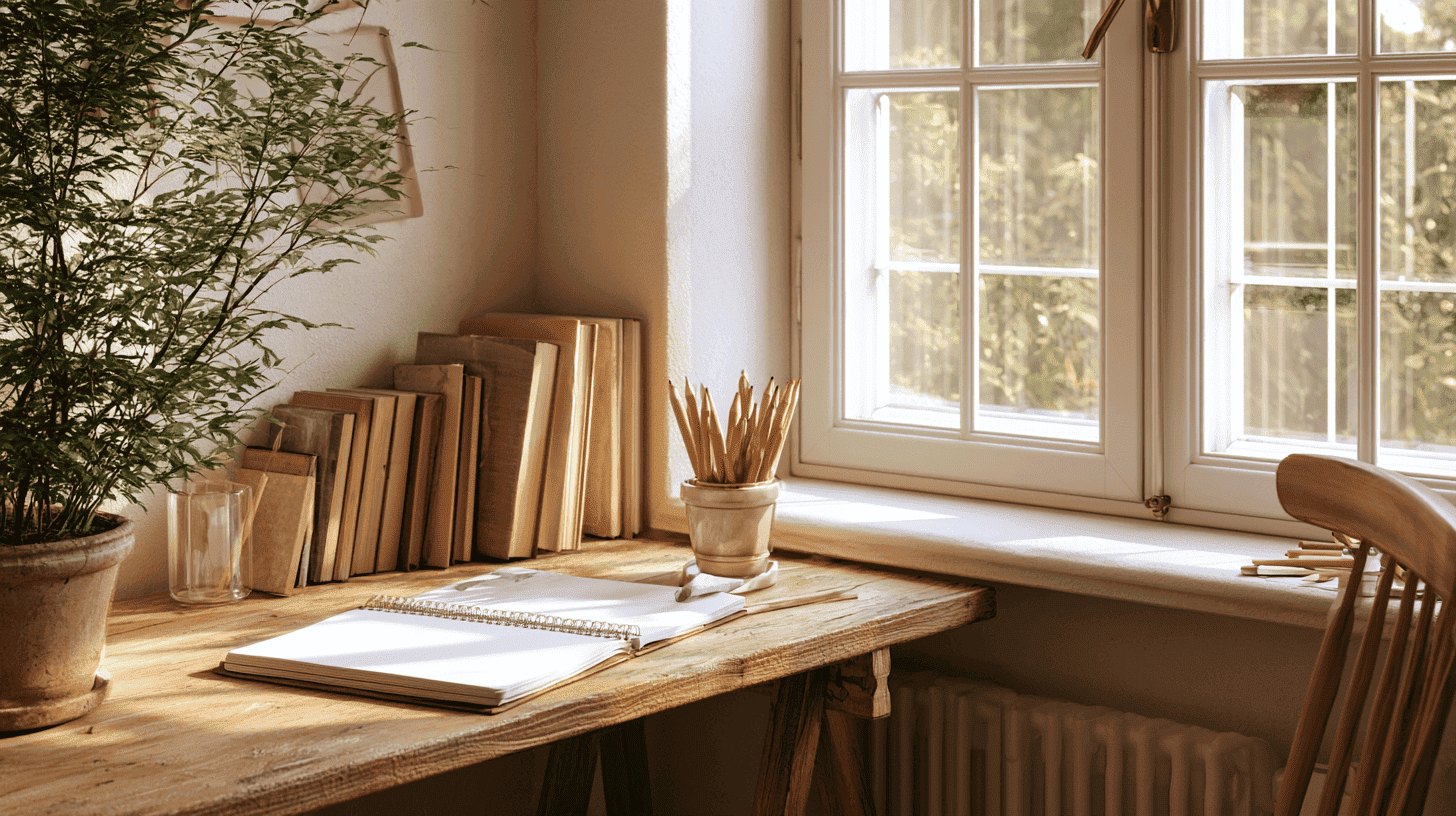 Creatieve werkplek inrichten in huis